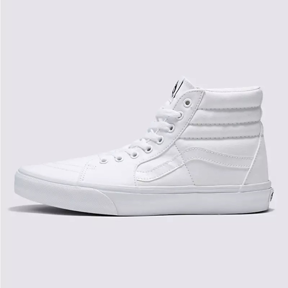 White Vans Classic High Tops M 8 W 9.5